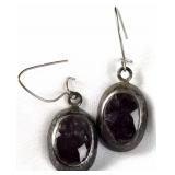 Sterling Amethyst Earrings - Mexico
