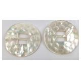 MOP 2.5" Round Buckle, Jewelry Piece [x2]