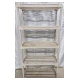 Plastic Storage Shelves, 5 Shelves
