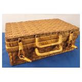 Suitcase Style Wicker Basket