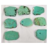 Green Turquoise Slab Stones (8)