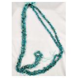 Turquoise 16"L String of Nugget Beads [x4]
