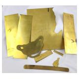 Brass Plates, etc Jewelry Making/Scrap