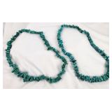 Turquoise String of Graduated Nugget Beads [x2]