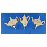 Cast Iron Teapot Wall Hooks