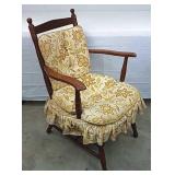 Vintage Cushioned Platform Rocking Chair