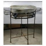 Metal Western Theme Beer Cooler Stand