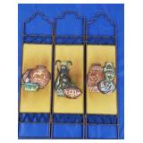 Southwest Style Tabletop Folding Metal Screen