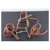 Western Leather Bridle with Bit and Reins