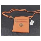 Ladies Cross Body Small Orange Purse
