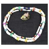 Coral Necklaces (2) & Fashion Flower Ring