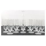 Princess House Crystal Stemware & Vase (12)