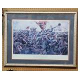 "Give Them Cold Steel Boys" Framed Print