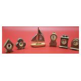 Miniature Brass Clocks [x6]