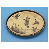 Barlow Solid Brass Belt Buckle w/ Duck Motif