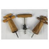 Vintage Wooden Corkscrews (3)