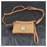 Ladies Cross Body Small Orange Purse