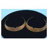 Etched Brass Collar Choker Necklace [x2]
