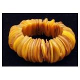 Mother of Pearl Caramel Stretch Bracelet