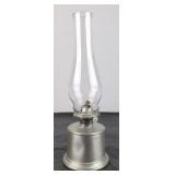 Metal Base Hurricane Lamp
