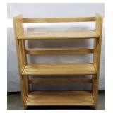 Light Oak Folding Bookshelf