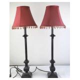 Candlestick Table Lamps [x2]