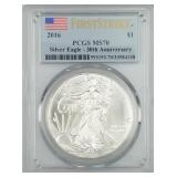 2016 American Silver Eagle MS70