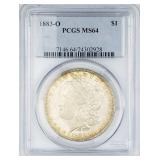 1883-O Morgan Dollar MS64