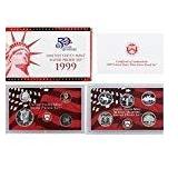 1999 US Mint 9 Coin Silver Proof Set