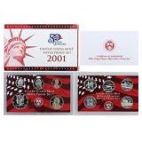 2001 US Mint 10 Coin Silver Proof Sets (2)