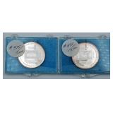 (2) Post Office Coins .999 Silver, 2 oz