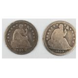 1839, 1845 Seated Liberty Half Dime G04