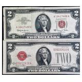 1928G, 1963A $2 Bank Note - Red Seal (2)
