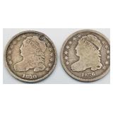 1830, 1836 Capped Bust Dime - Small Type VG08