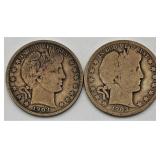 1903-P, 1903-O Barber Half-Dollars (2)