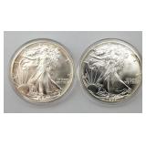 1986 American Silver Eagle (2 Coins) UNC