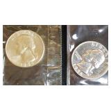 1956-P,-D Washington Quarters (2) UNC