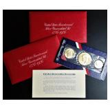 1776-1976 40% Silver UNC Bi-Centennial Sets (2)