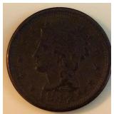 1847 Large Cent - Braided Hair Liberty Head XF45