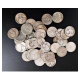 Mixed Washington Quarters, 90% Silver (40)