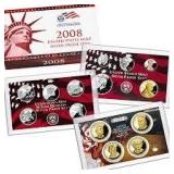 2008 US Mint 14 Coin Silver Proof Sets (2)