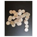 1930-1945 Mixed Mercury Dimes (50)