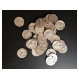 Mixed Washington Quarters, 90% Silver (40)