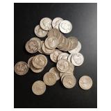 Mixed Washington Quarters, 90% Silver (40)