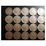 No Dates Mixed Indian Head Nickels (20)
