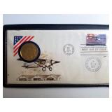 Lindbergh 24Kt on Sterling Silver Medals (2)