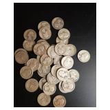 Mixed Washington Quarters, 90% Silver (40)