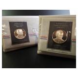 Truman & Johnson Presidential Silver Medals (2)