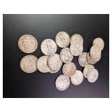 1917-1947 Mixed Walking Liberty Half Dollars (20)