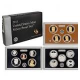 2011 US Mint 14 Coin Silver Proof Set